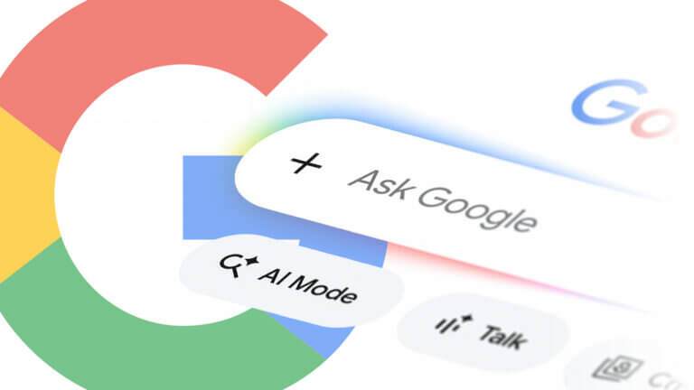 An illustration of Google's intelligent search bar
