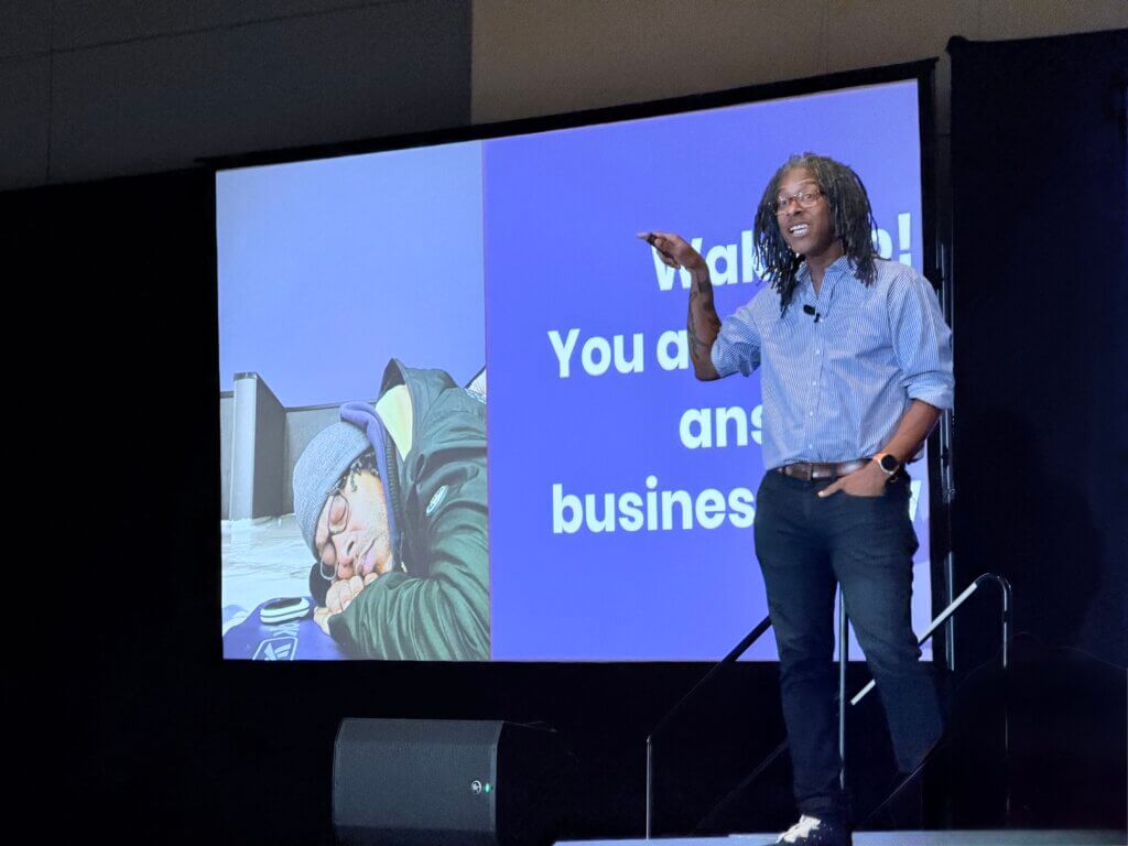 Wil Reynolds presenting at Digital Summit Philadelphia 2025