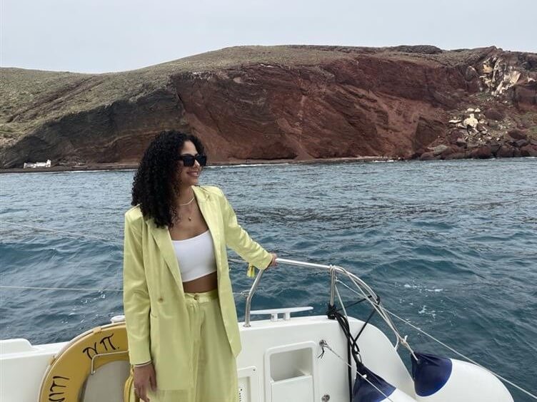 Olivia on Boat