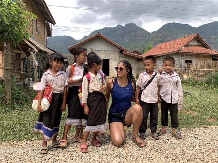 Olivia with Kids