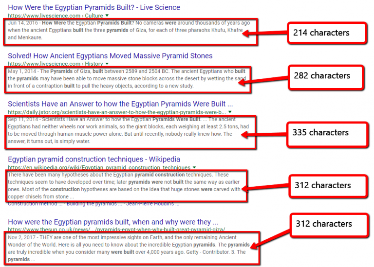New Meta Descriptions Example