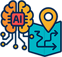 AI and a map