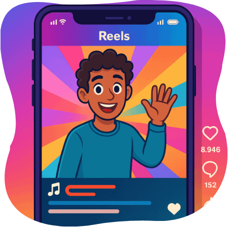 A social media influencer posted on reels